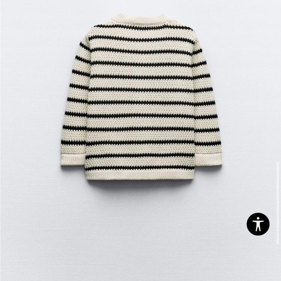 NWT Zara knit striped cardigan - Picture 6 of 7